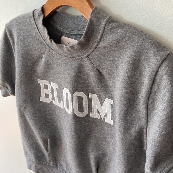 Sunday Best Thackeray Short Sleeve Bloom Terry Crop Sweatshirt Size XXS - Picture 3 of 16